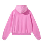 Snow Wash Vintage Distressed Ripped Hoodie