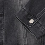 Relaxed Faded Denim Ripped Jacket