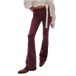 Mid Rise Tummy Control Stretch Flare Casual Jeans