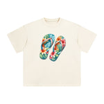 Summer Vacation Slippers Graphic Tee-INNBLAC Fashion Apparel