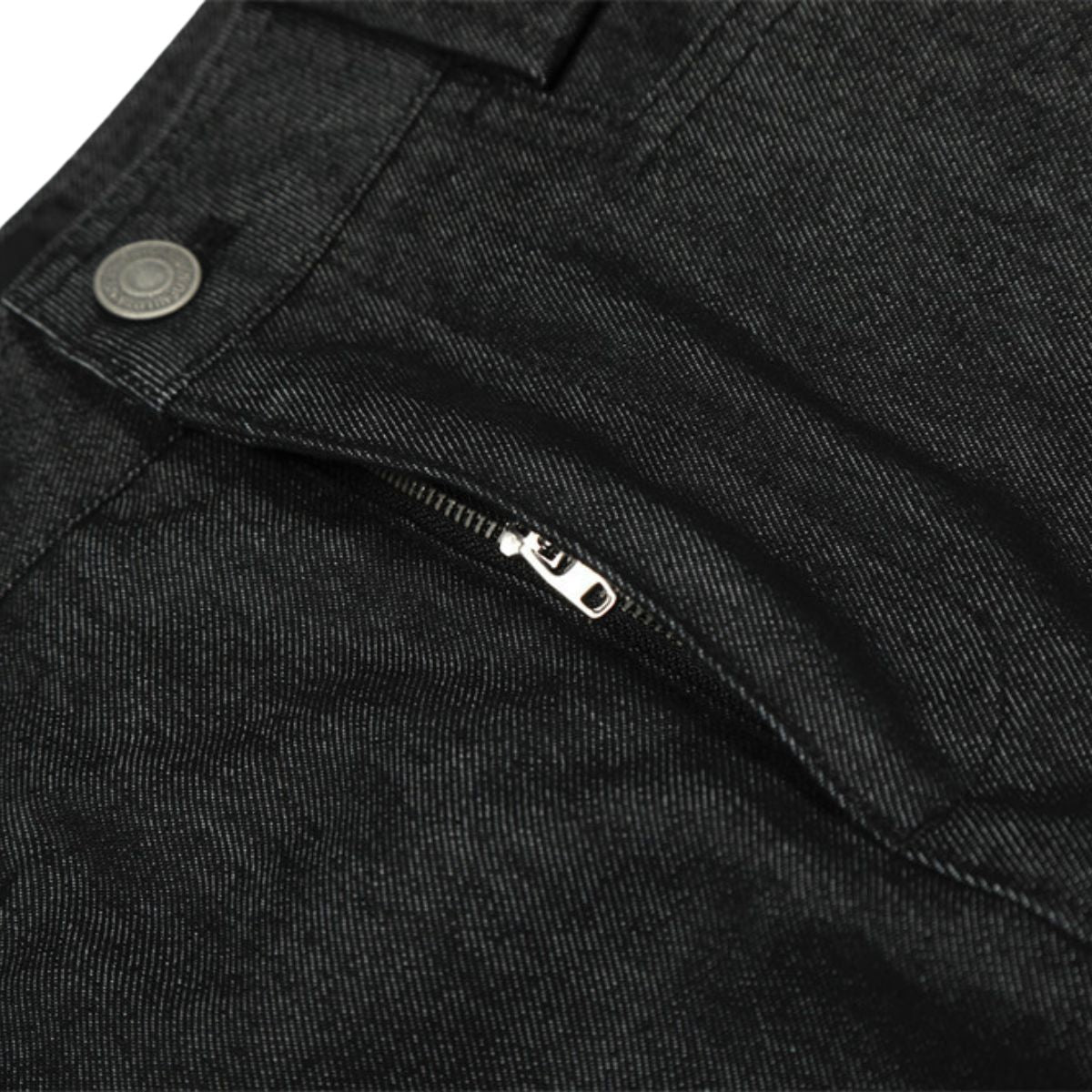Men's Vibe Denim Workwear Wide-Leg Pants with Zipper Pockets