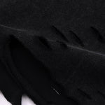 Black Washed Cotton Ripped Muscle Tank 275gsm