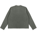 Heavyweight Washed Waffle Cotton Long Sleeve Tee 340G