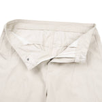 Pantalones de algodón con pierna ancha y color liso