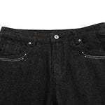 Vintage Raw Denim Wide Flare Jeans