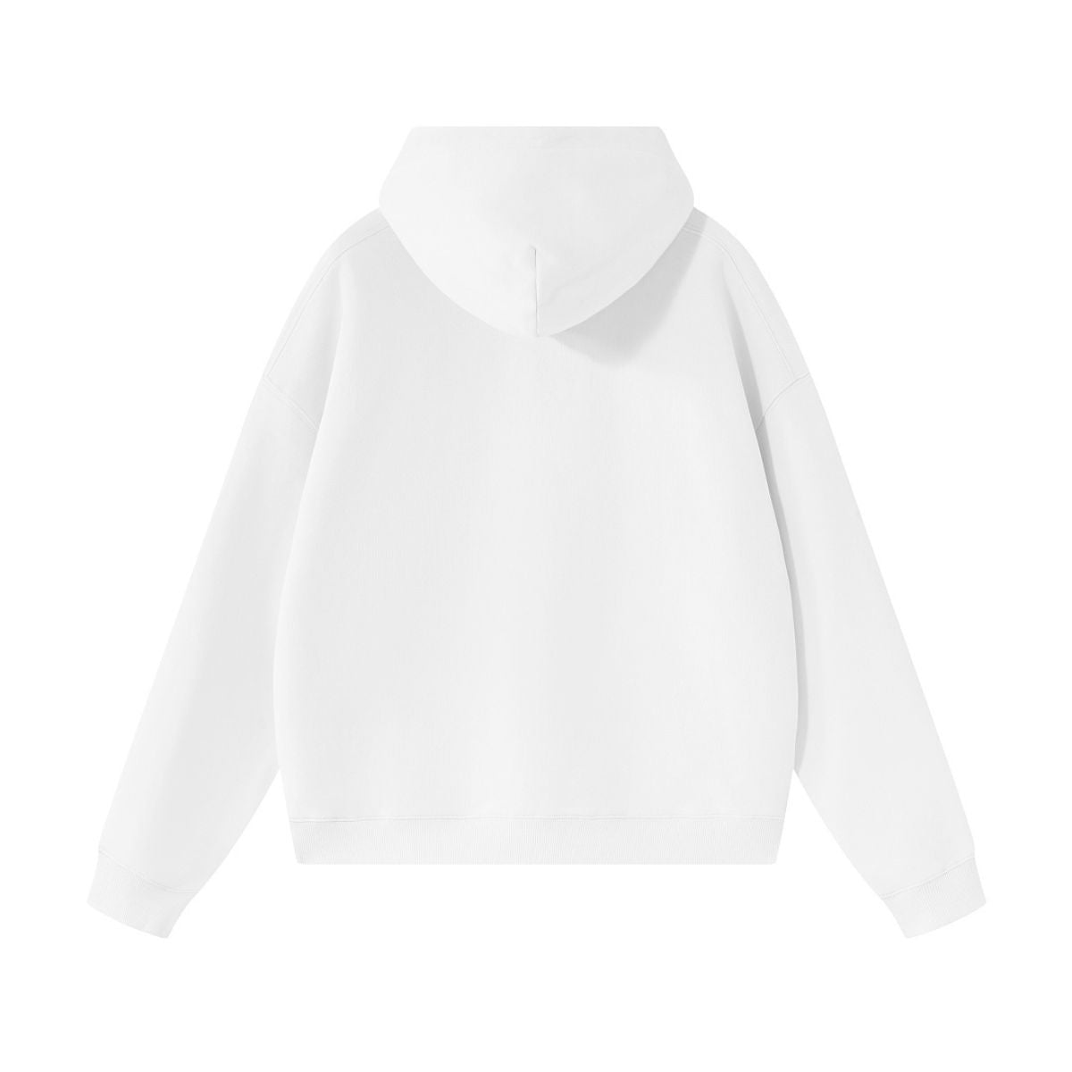 Cotton Structured French Terry Boxy Hoodie