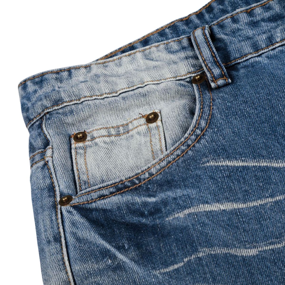 Vintage Washed Slim Flare Jeans
