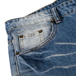 Vintage Washed Slim Flare Jeans