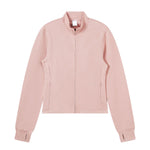 Soft and cozy knitted turtleneck slip sleeves fitted waist short women's jacket