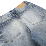 Vintage Whiskering Relaxed‑Fit Casual Jeans