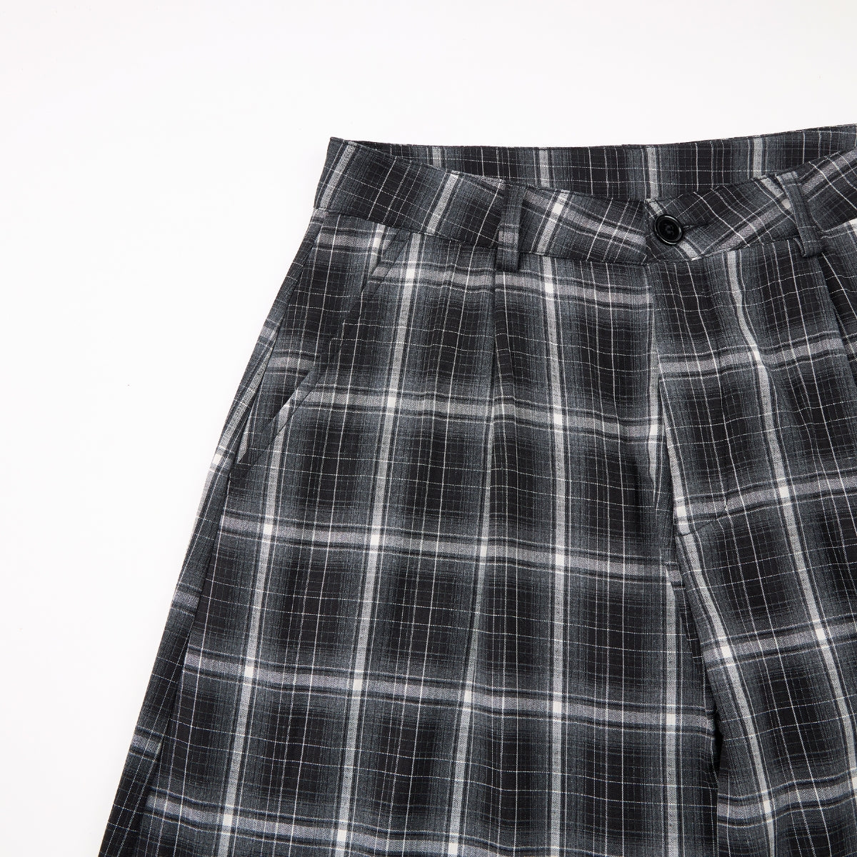 Vintage Hip-Hop Plaid High-Street Baggy Wide-Leg Trousers