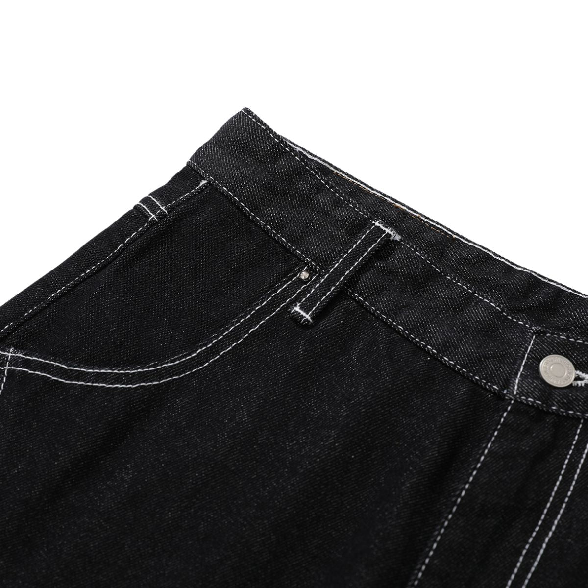 Raw Denim Deconstructed Wide Leg Denim Shorts