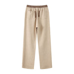 Quiet‑Luxury Old‑Money Heather Contrast Trousers
