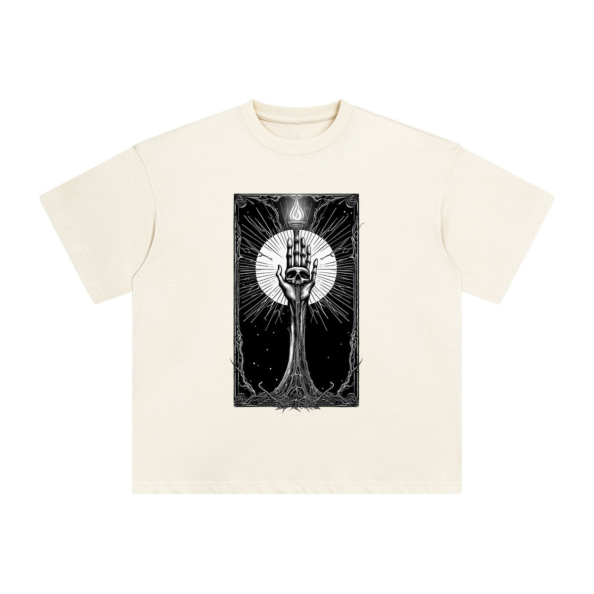 Mystery Demon Hand Tarot Card Graphic Tee-INNBLAC Fashion Apparel