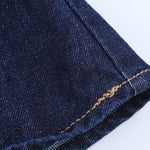 Halter Neck Denim Mini Flounce Dress