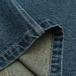 Vestido midi vaquero sin mangas con botones y aberturas en la parte delantera