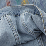 Colorful Tie-dye Vintage Loose Denim Jacket