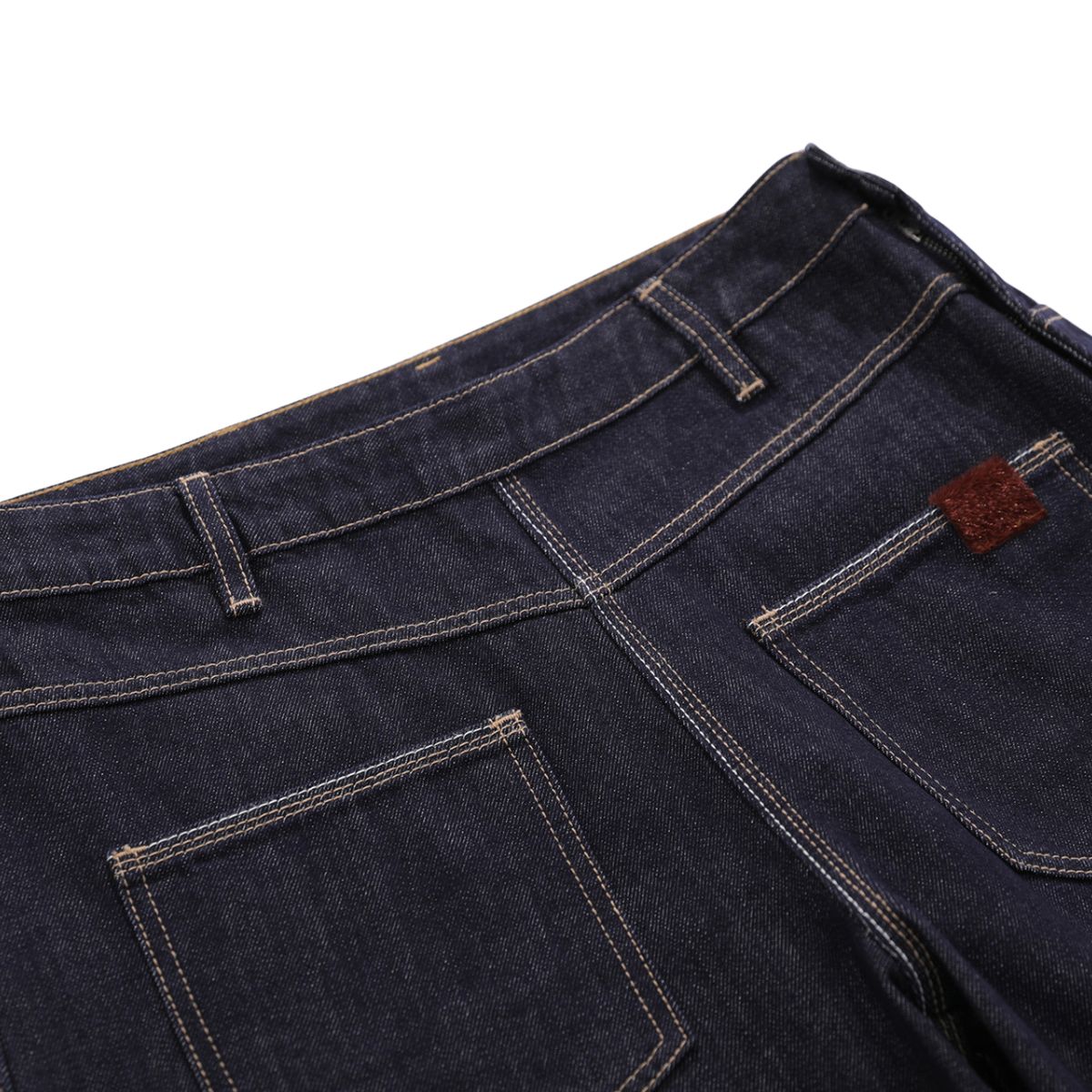 Vintage Washed Asymmetric Side Split Barrel Leg Jeans