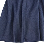 Falda vaquera con bordado de perlas y lavado vintage