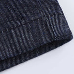 Falda vaquera con bordado de perlas y lavado vintage