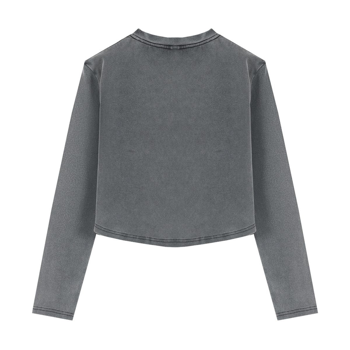 Women's Snow Wash U-Neck Long Sleeve Top