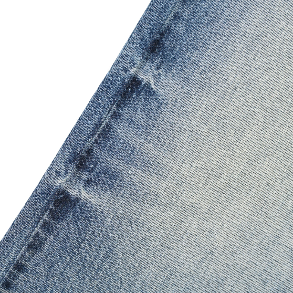 Vintage Washed Crease Effect Wide Leg Baggy Denim Jeans