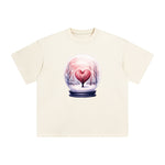 Valentine Snow Globe Graphic Tee-INNBLAC Fashion Apparel