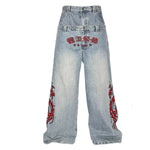 Vintage Embroidered Balloon Leg Jeans
