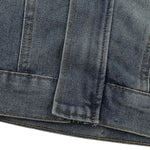 Loose Stand Collar Vintage Washed Men's Denim Jacket