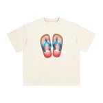 Summer Vacation Slippers Graphic Tee-INNBLAC Fashion Apparel