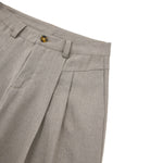 Double-Pleat Baggy Wide-Leg Trousers