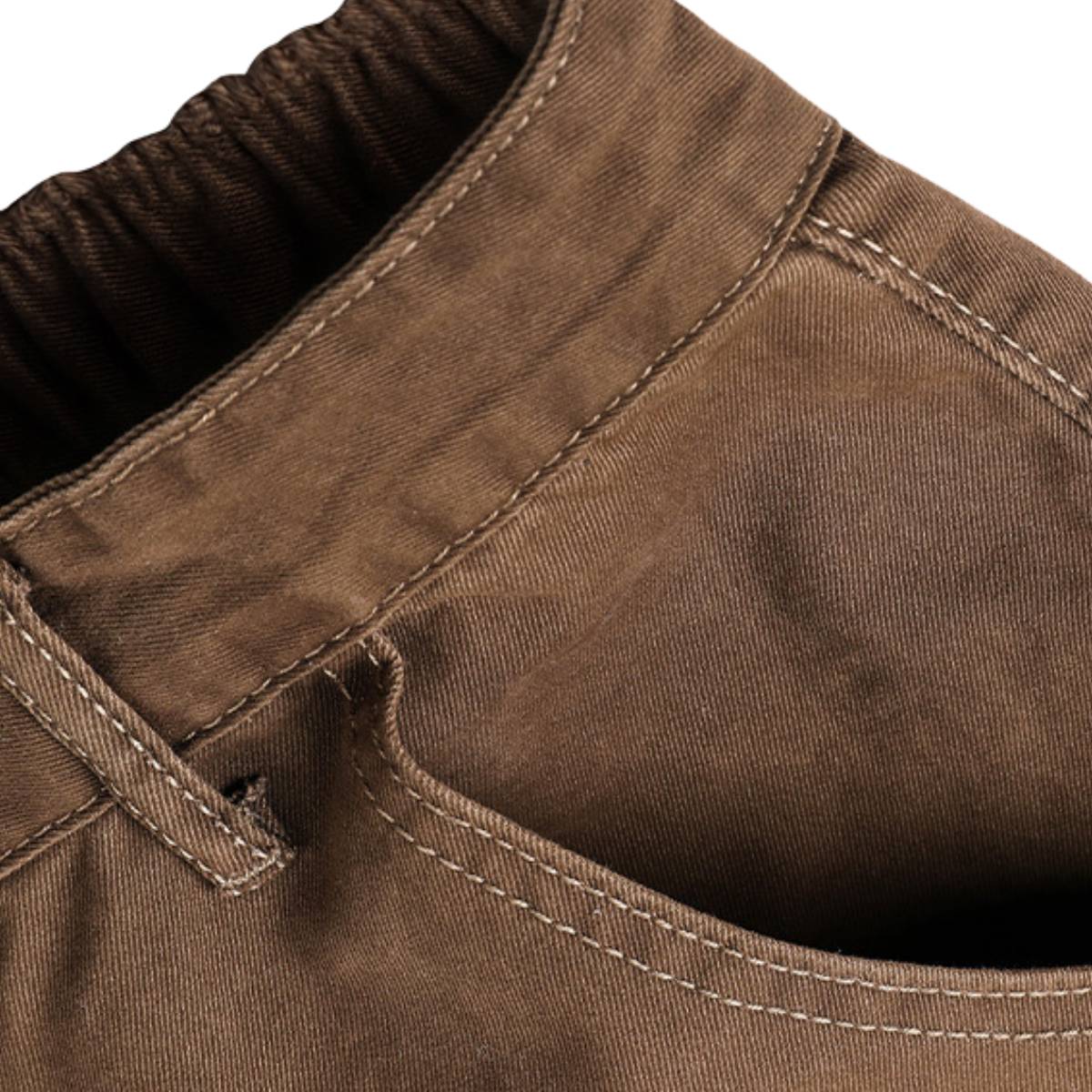 American Workwear Relaxed Solid Patchwork Wide-Leg Utility Cargo Pants
