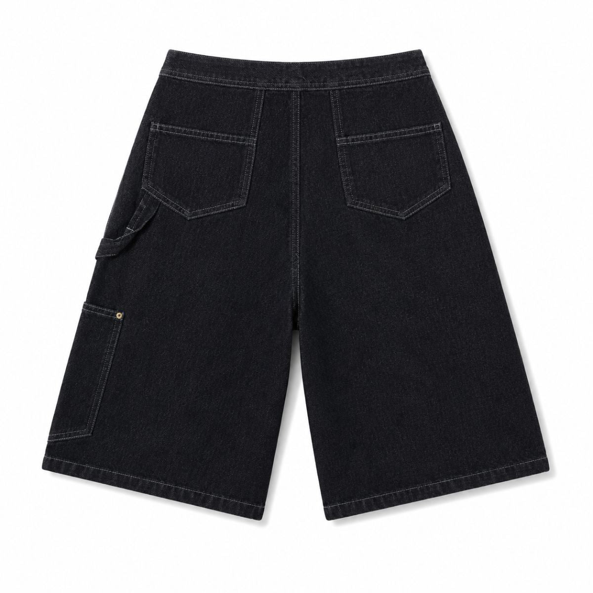 Bermudas con lavado vintage y salpicaduras de tinta