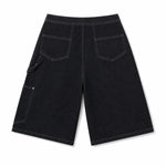 Bermudas con lavado vintage y salpicaduras de tinta