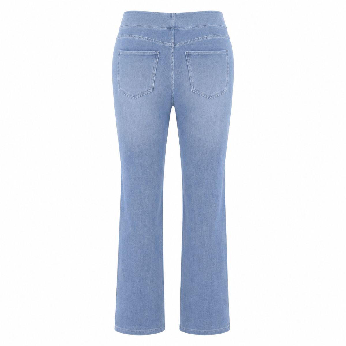 Vintage Washed High Waist Straight Leg Jeans