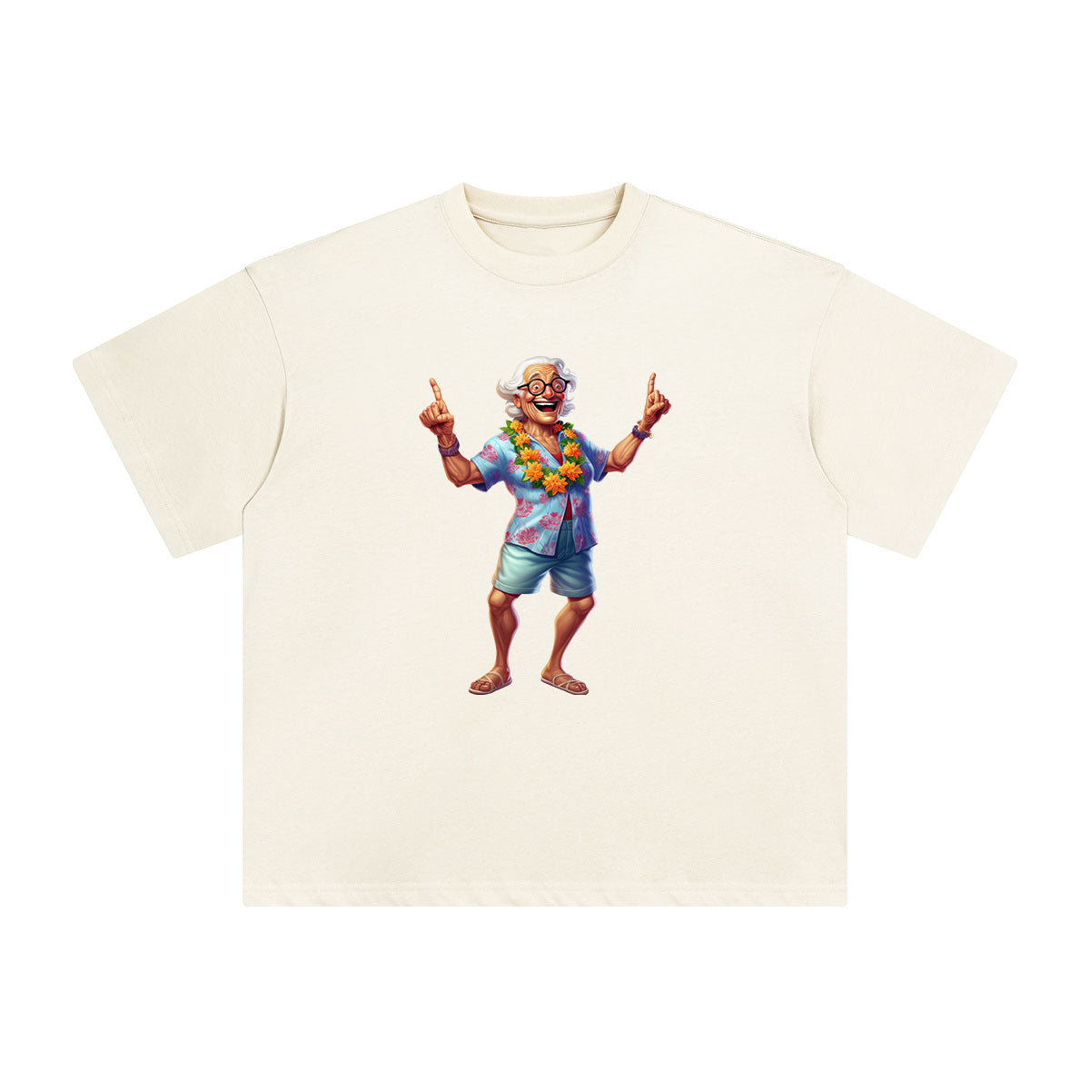 Summer Grandpa Graphic Tee-INNBLAC Fashion Apparel