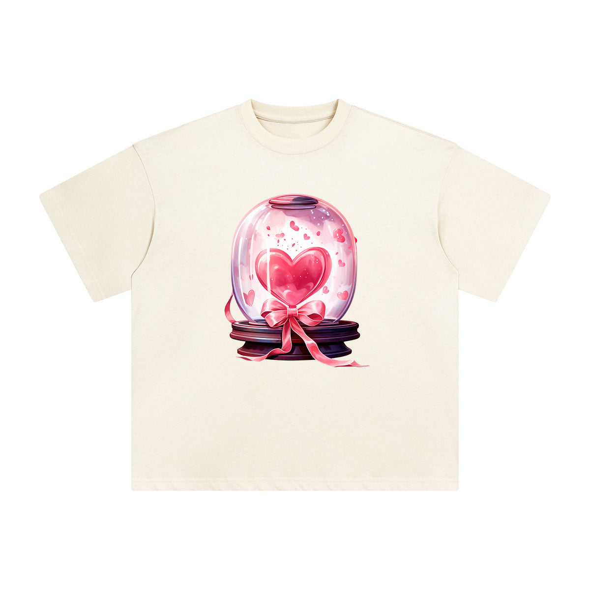Valentine Love Globe Graphic Tee-INNBLAC Fashion Apparel