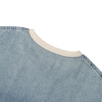 Washed Cotton Oversized Crew Neck Tee