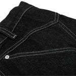 Men's Loose-Fit Pleated Scythe-Cut Wide-Leg Pants