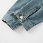 Colorful Buttoned Denim Trucker Jacket