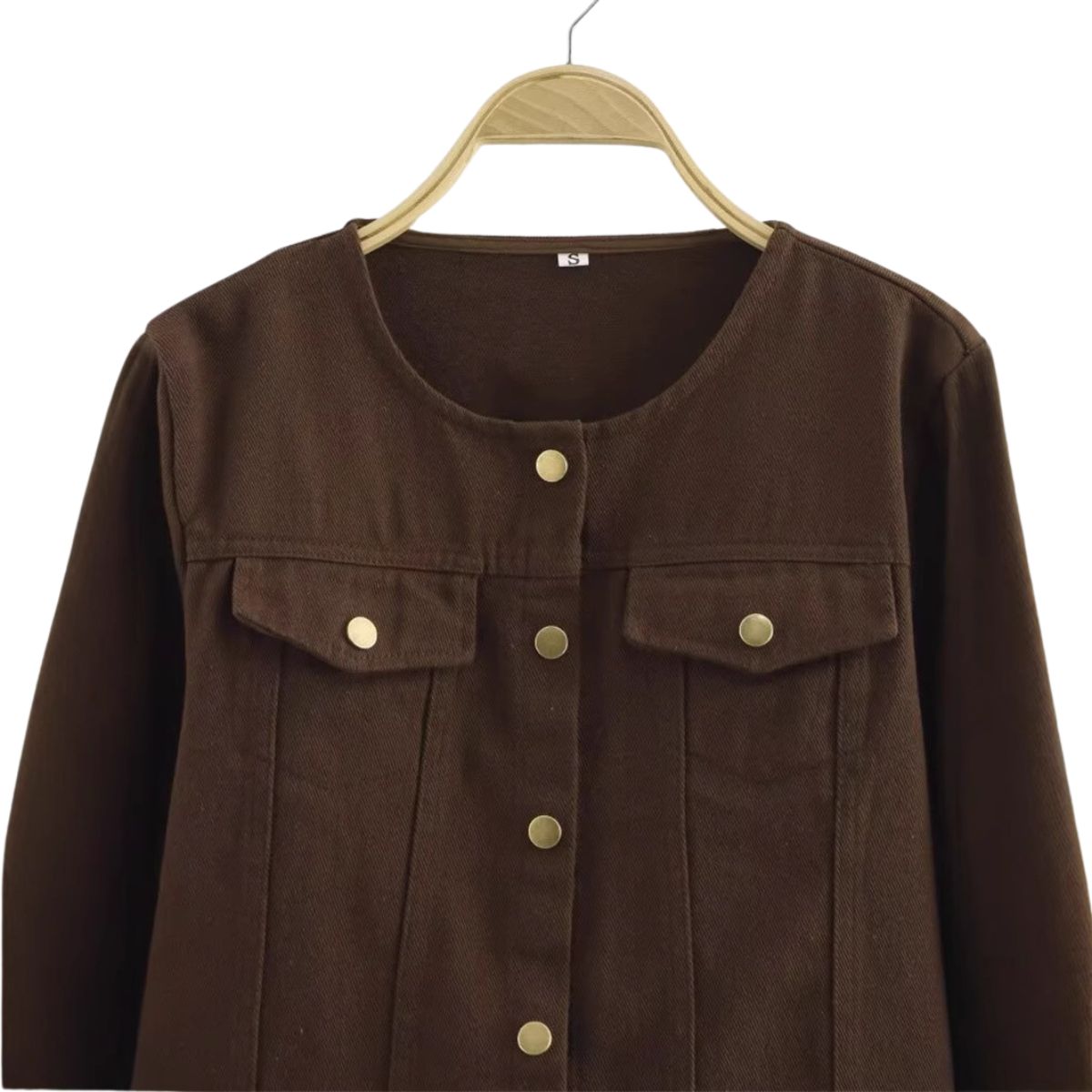 Button Down Long Sleeve Denim Jacket