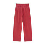 Heavyweight Cotton Washed Distressed Terry Wide‑Leg Pants