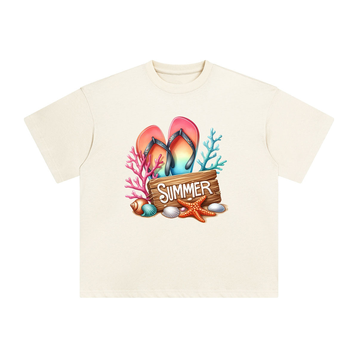 Summer Comic Graphic Tee-INNBLAC Fashion Apparel