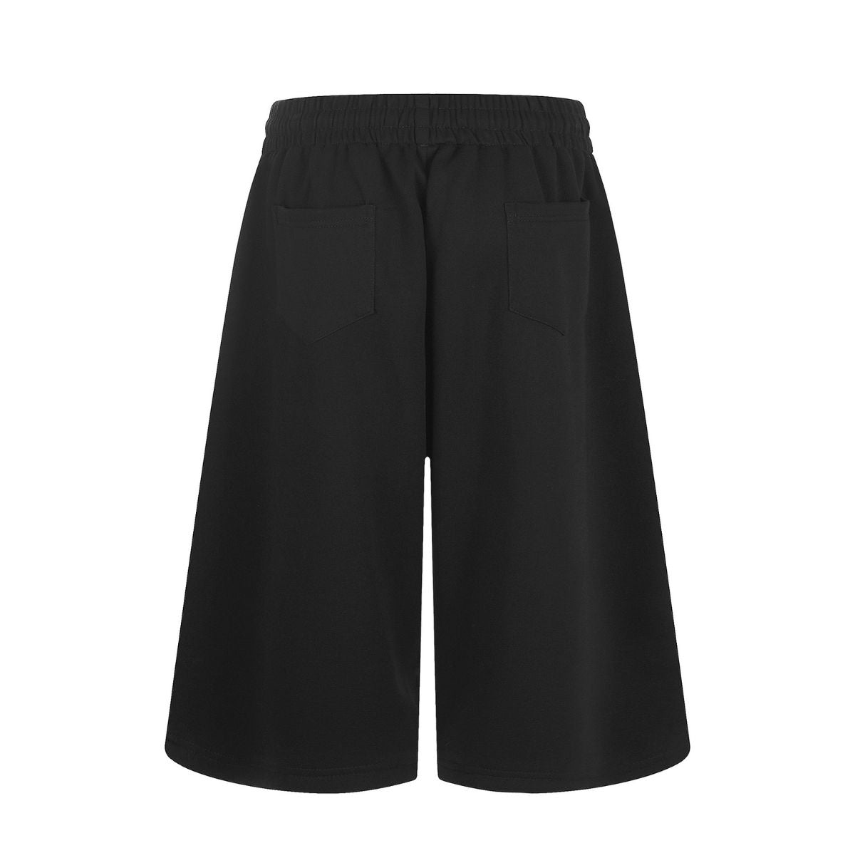 Vintage Letter Print Relaxed Bermuda Sweat Shorts
