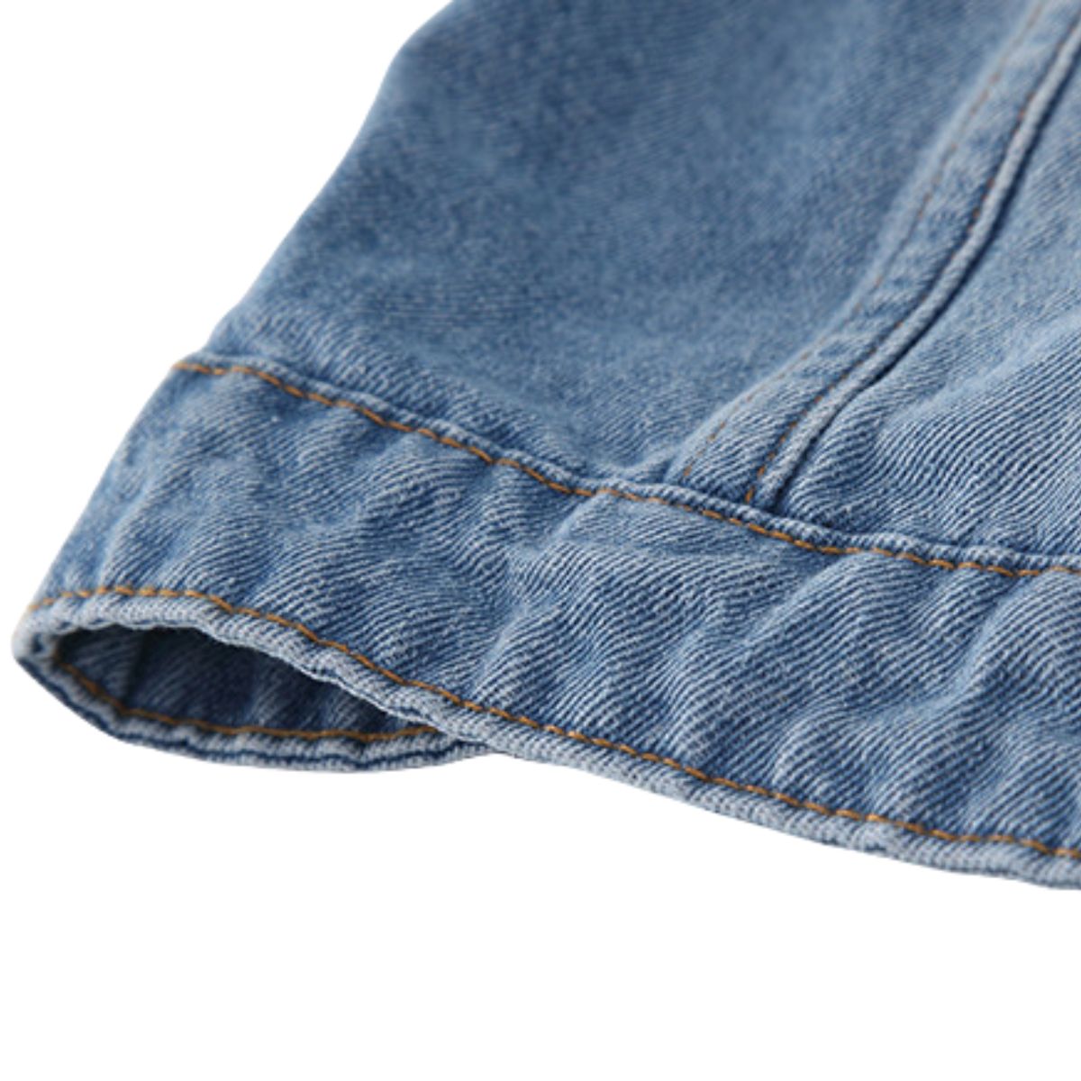 Vintage Washed Cropped Denim Jacket