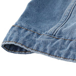 Vintage Washed Cropped Denim Jacket
