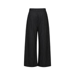 Vintage Striped Wide Leg Suit Trousers