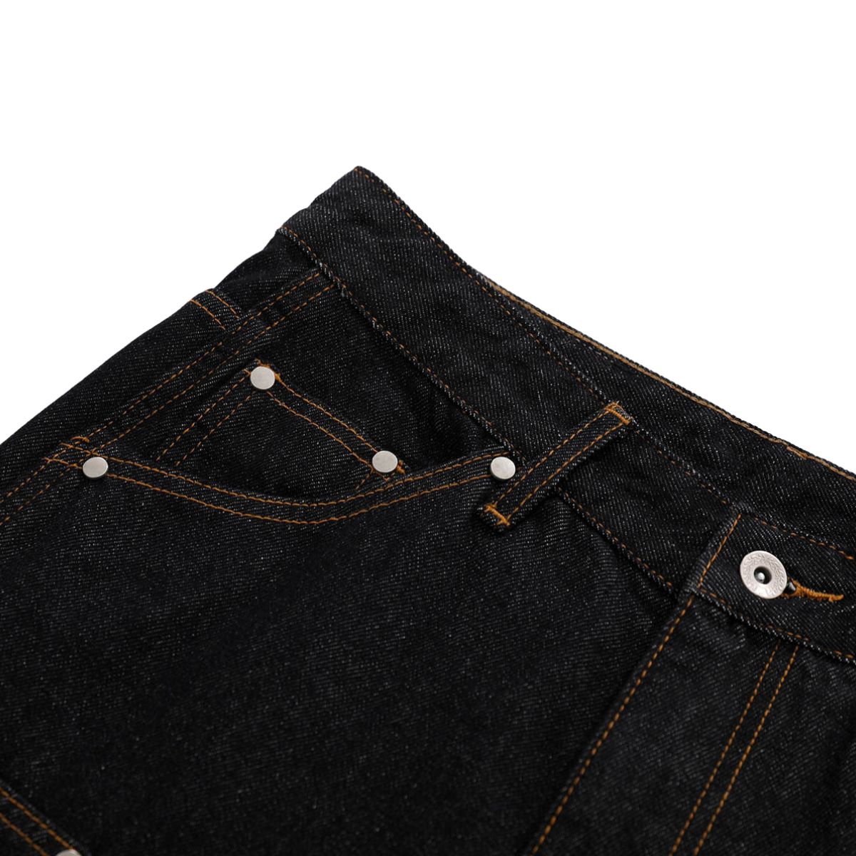 Raw Denim Metal Detail Flare Jeans