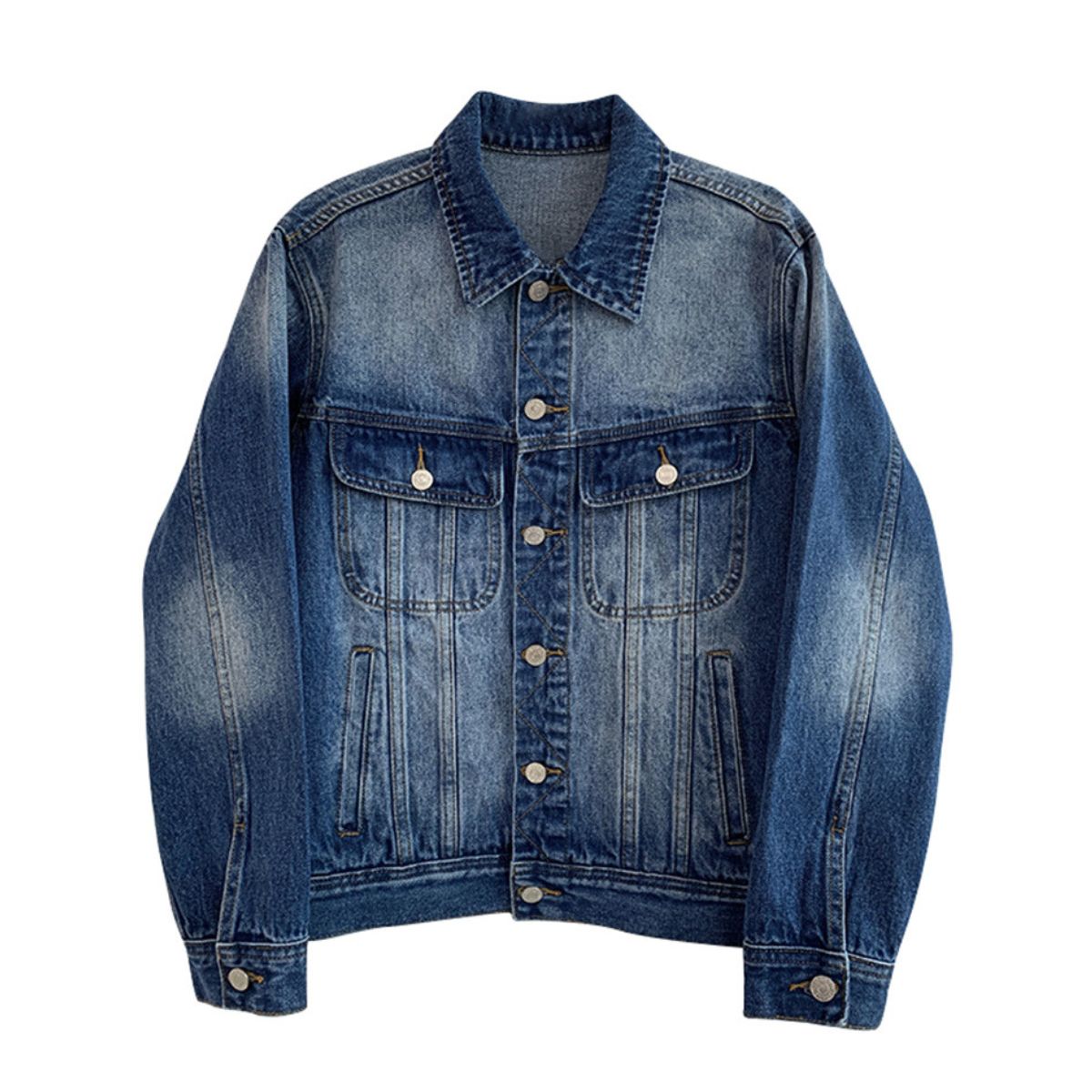 Women's Relaxed Washed Denim Trucker Jacket