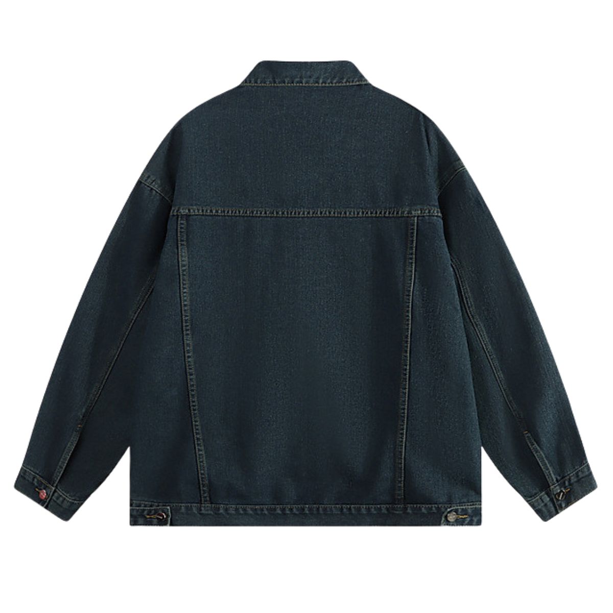 Hong Kong Style Vintage Washed Denim Jacket